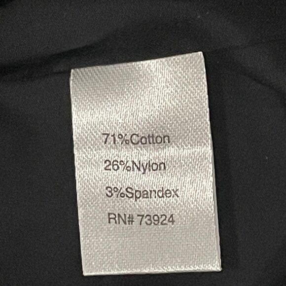 Misook Ruched Sleeve Nylon Blend Tunic Popover Size Large Black Quiet Luxury - Picture 7 of 15